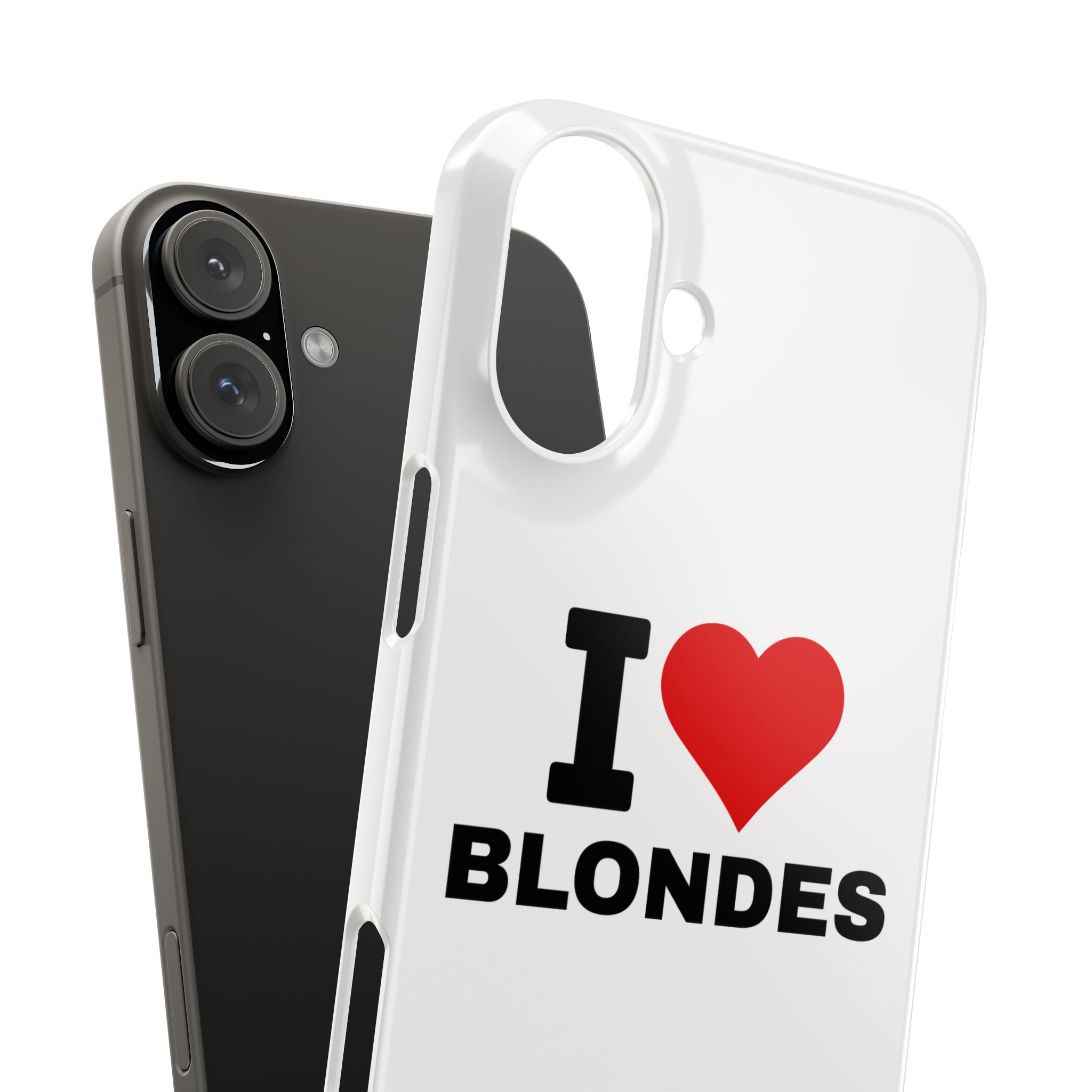 "I Love Blondes" iPhone Case
