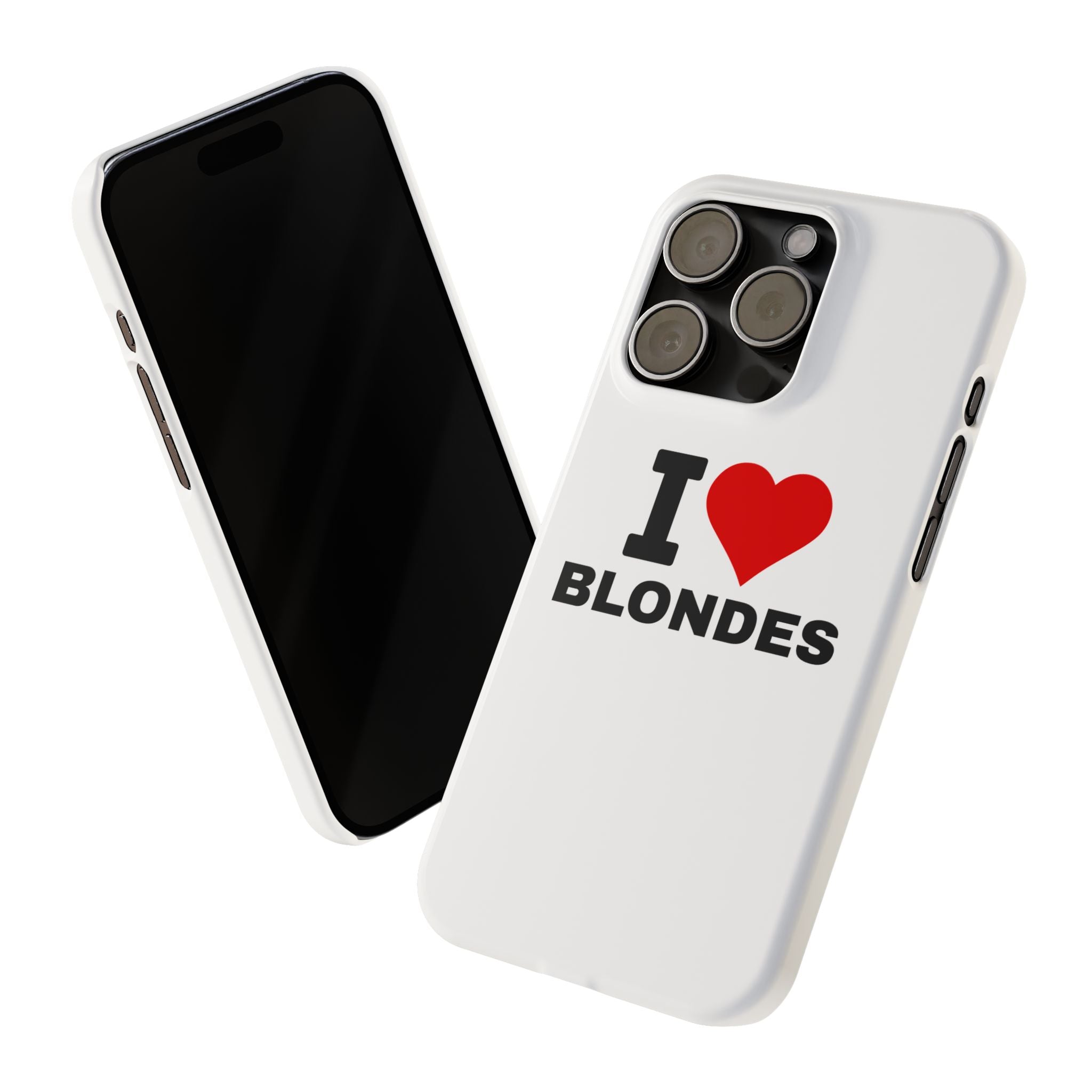 "I Love Blondes" iPhone Case