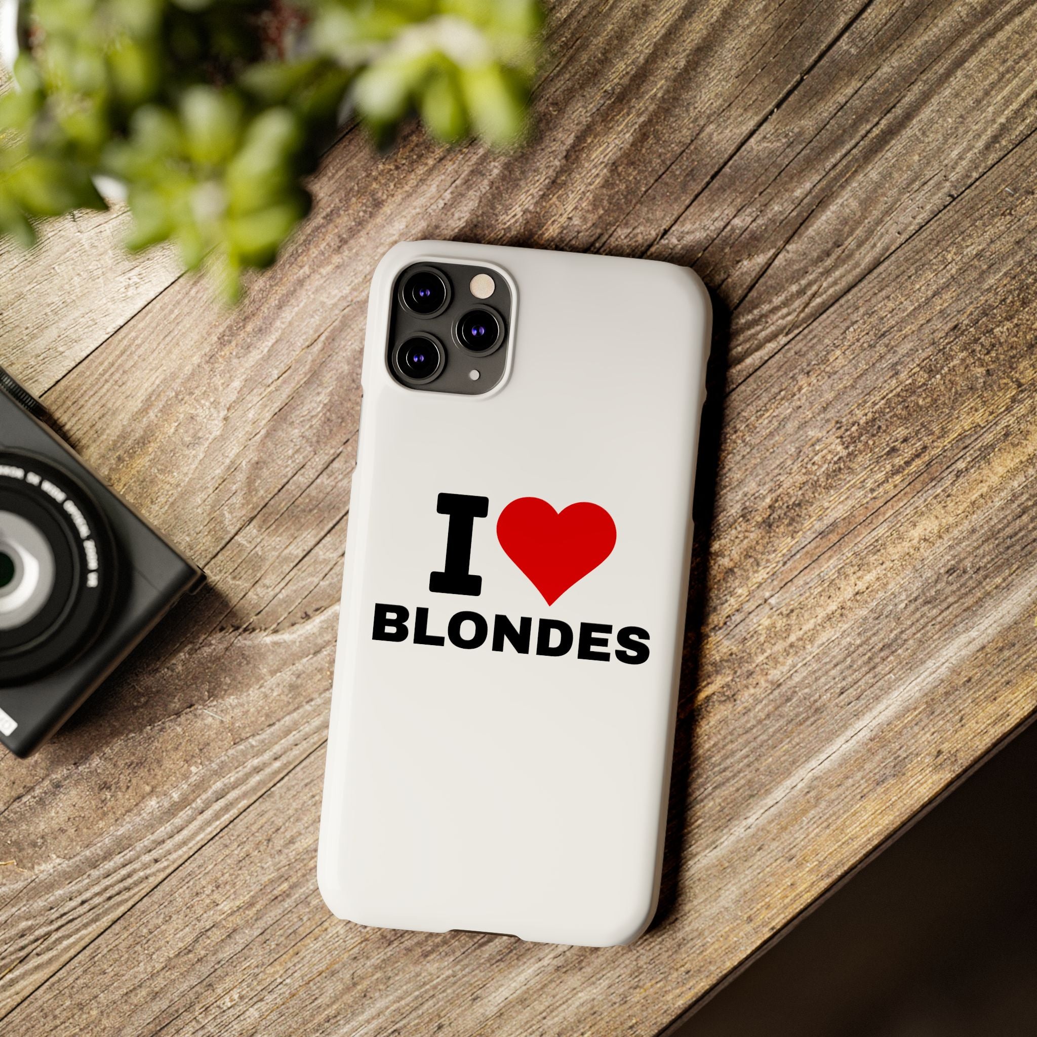 "I Love Blondes" iPhone Case