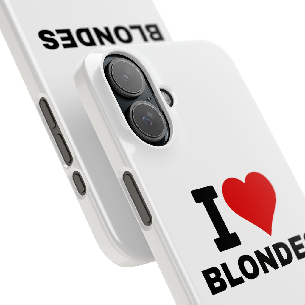 "I Love Blondes" iPhone Case