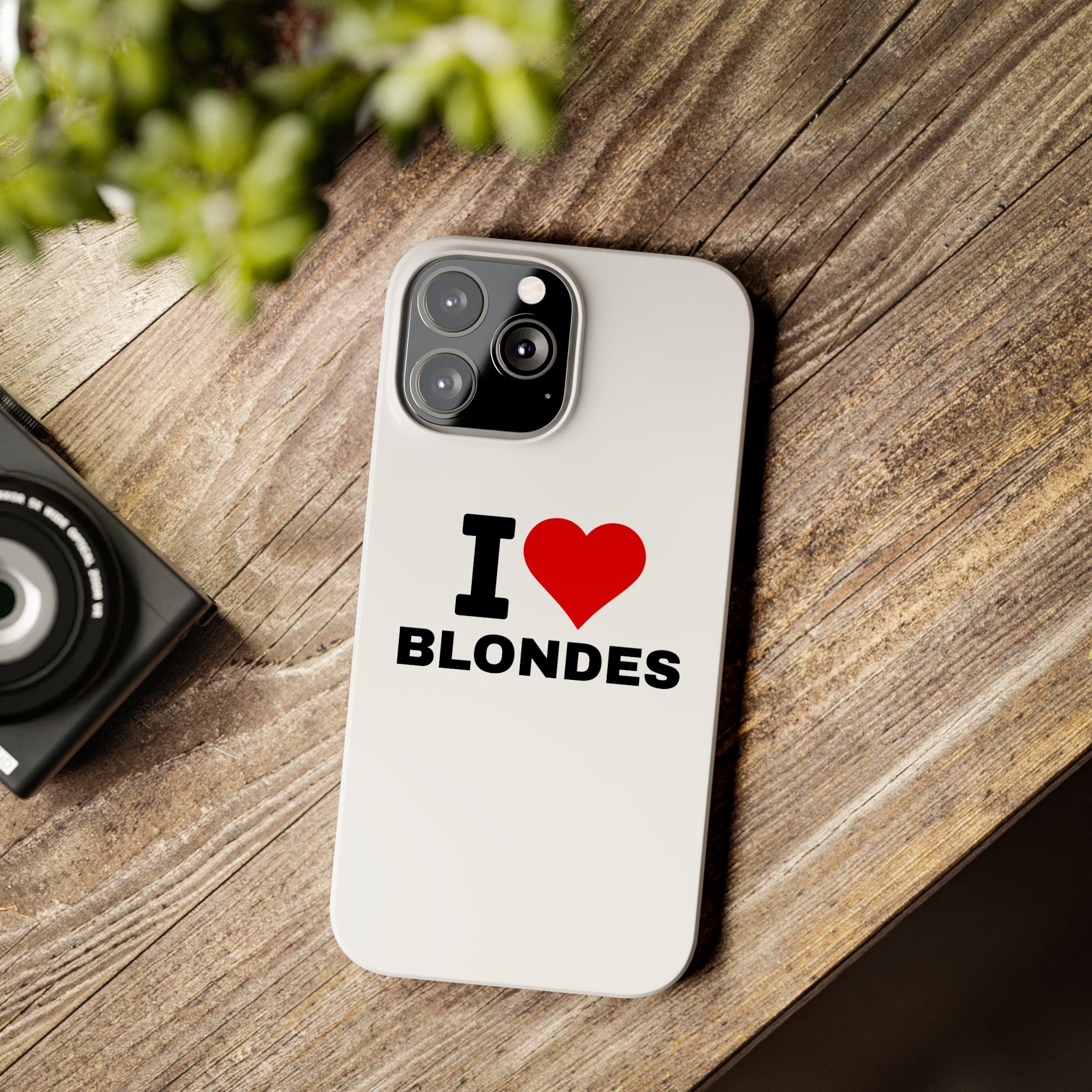 "I Love Blondes" iPhone Case