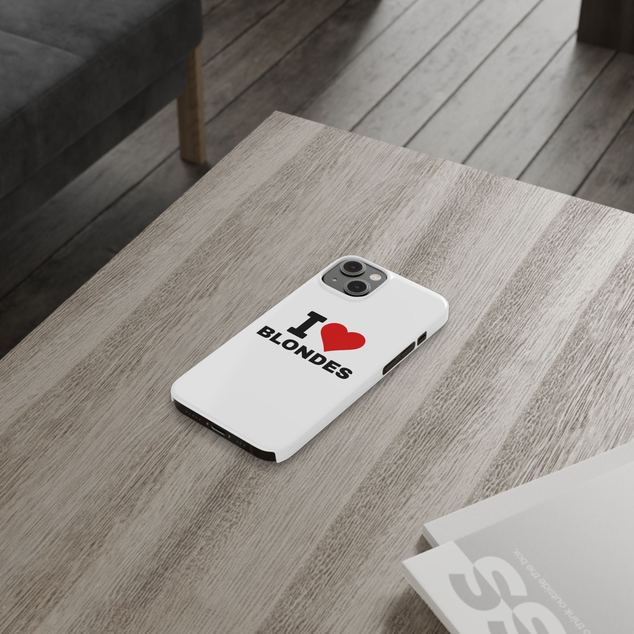 "I Love Blondes" iPhone Case