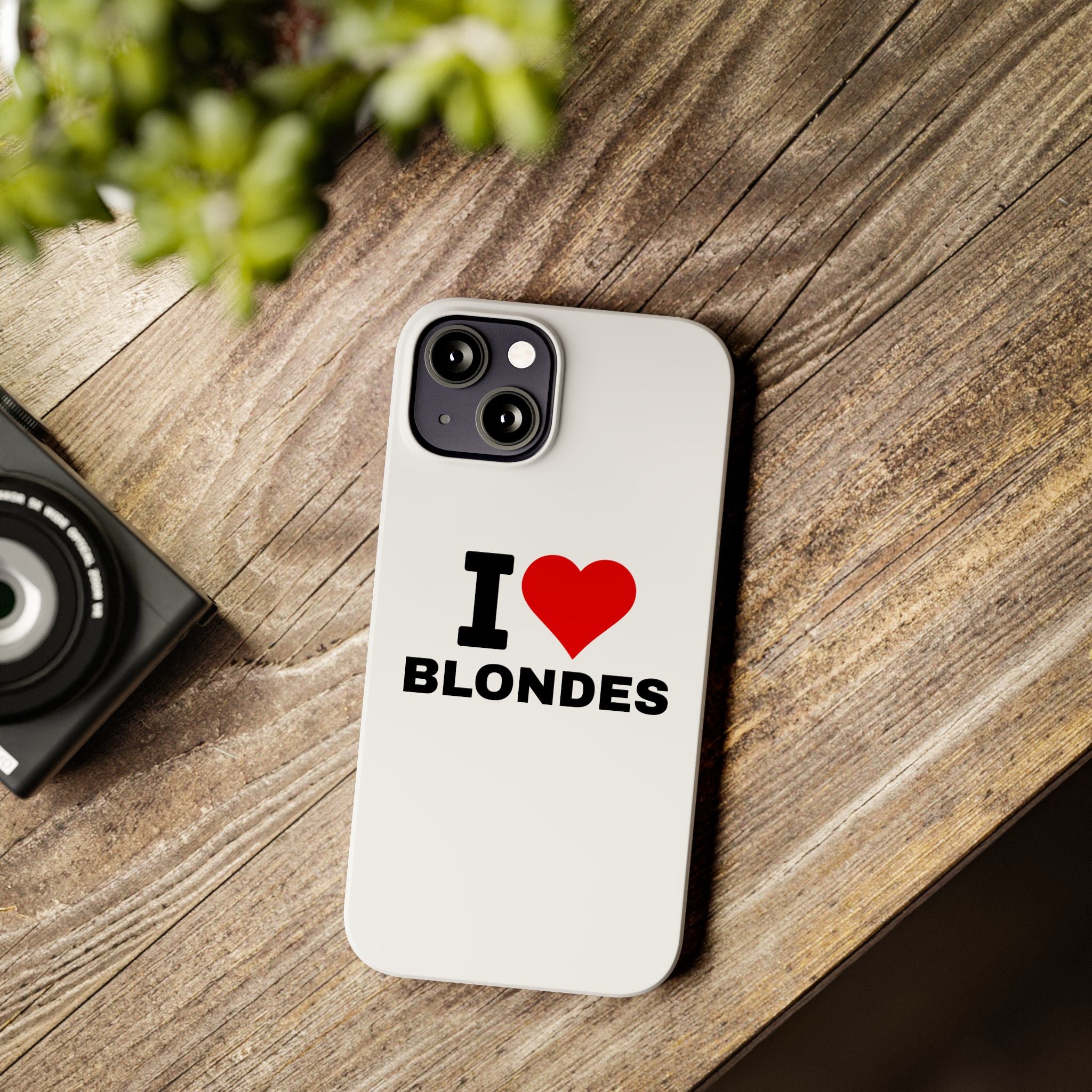 "I Love Blondes" iPhone Case