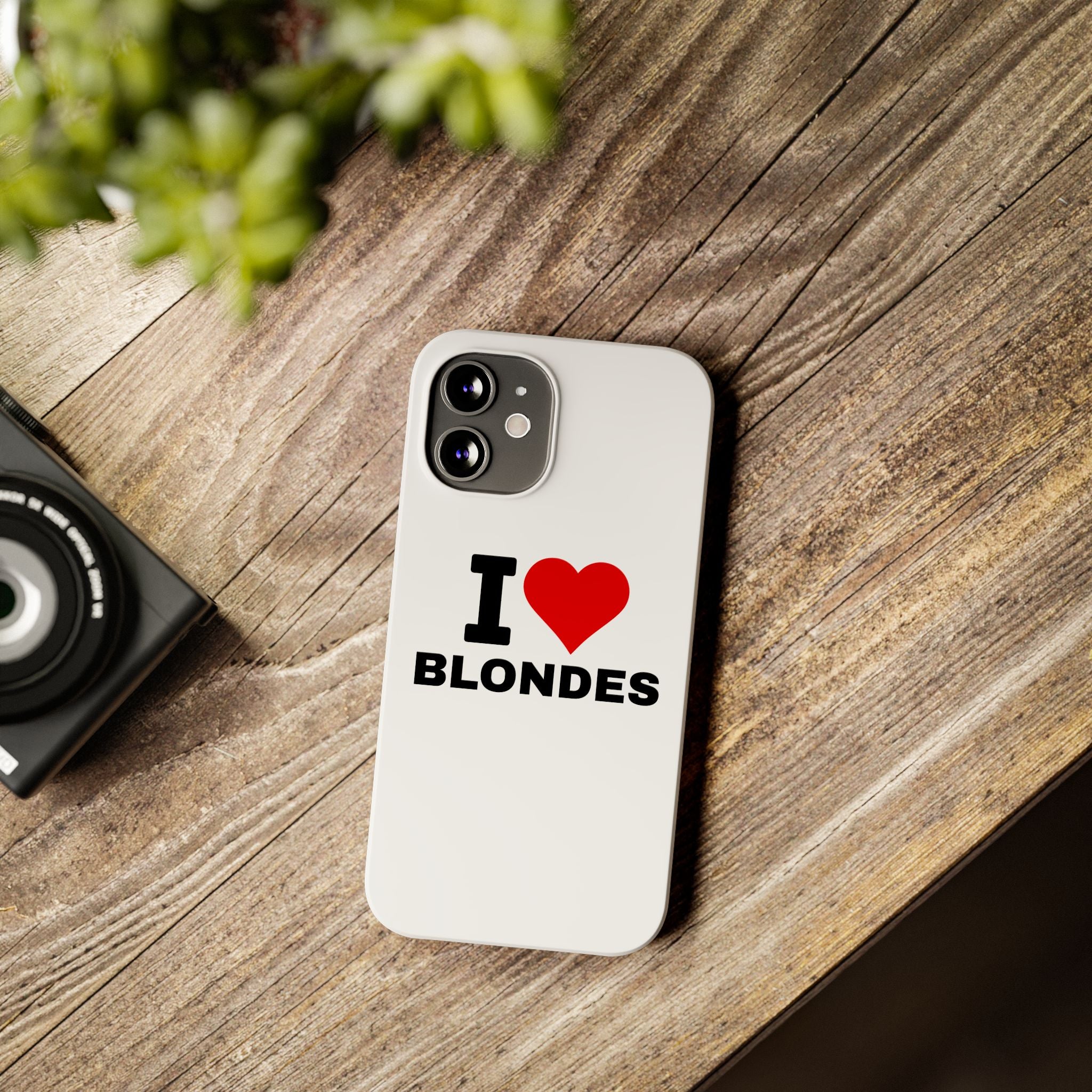 "I Love Blondes" iPhone Case