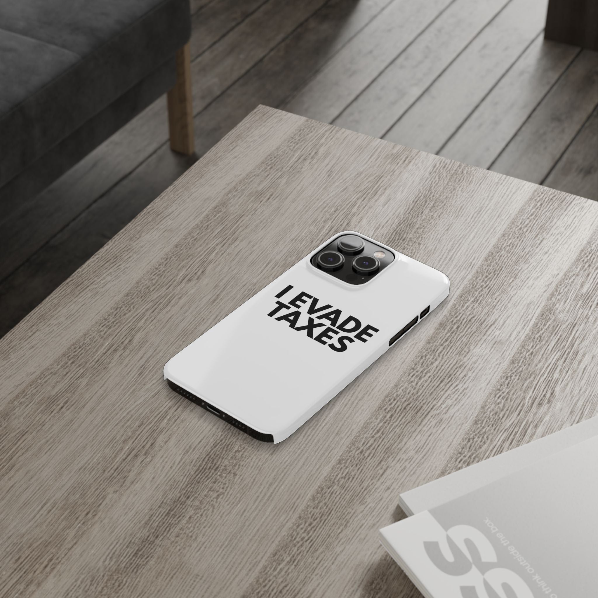"I Evade Taxes" iPhone Case