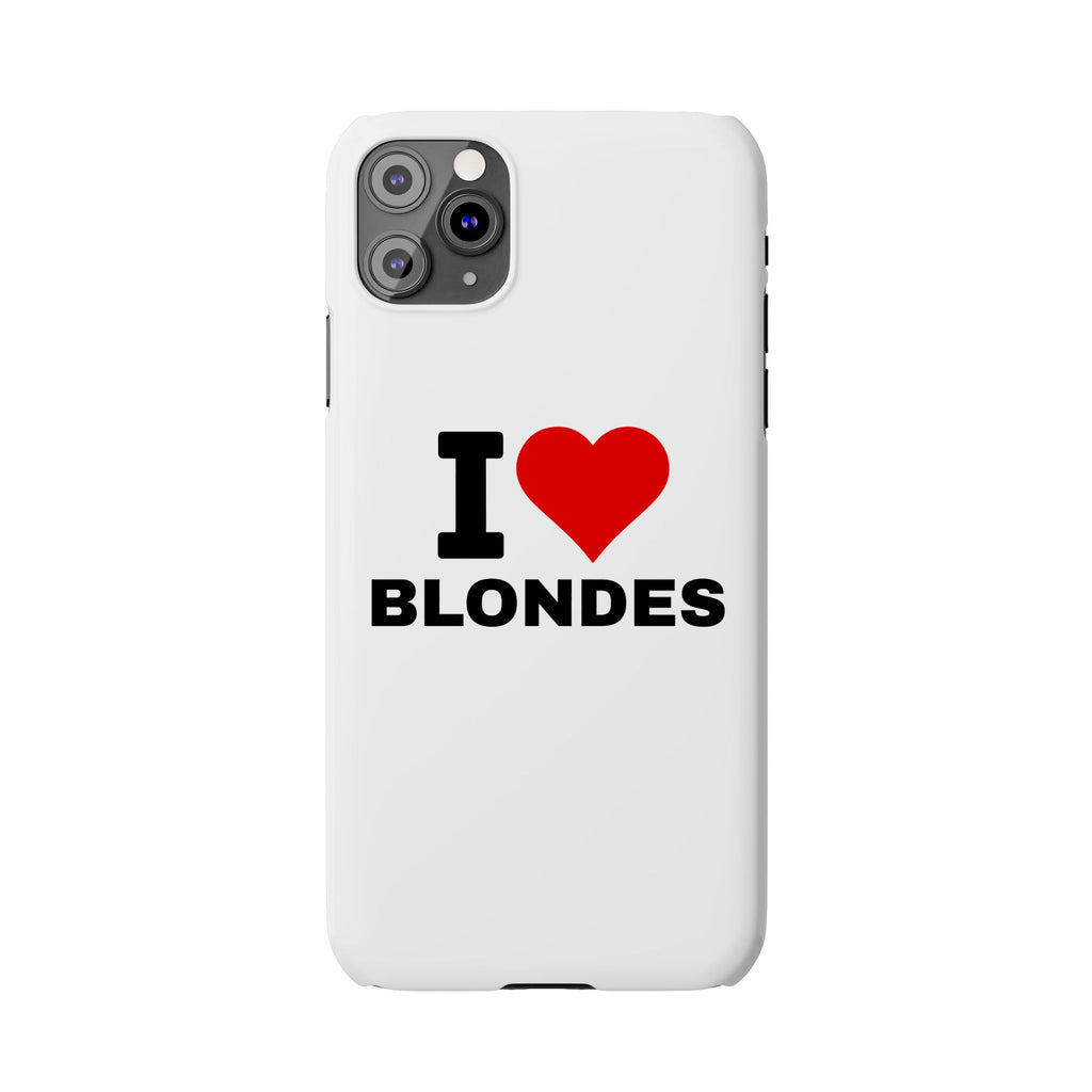 "I Love Blondes" iPhone Case