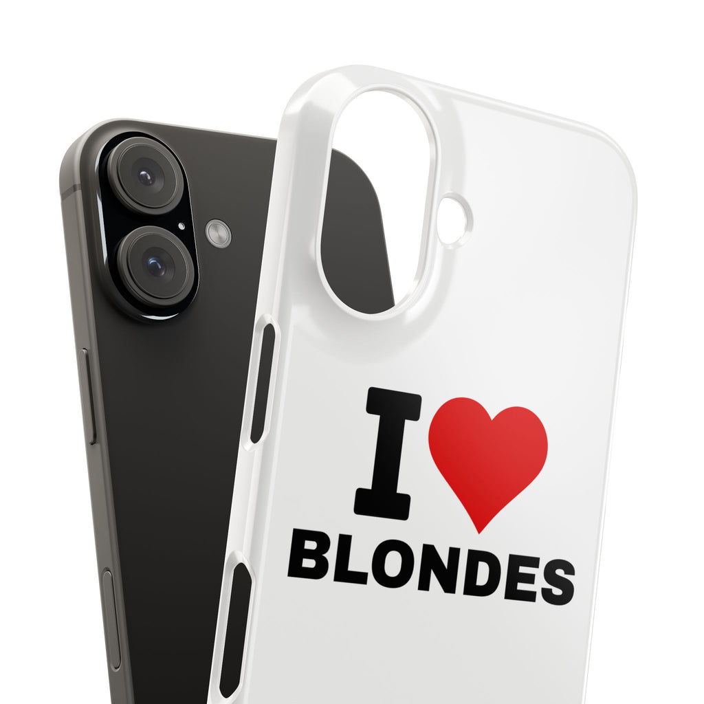 "I Love Blondes" iPhone Case