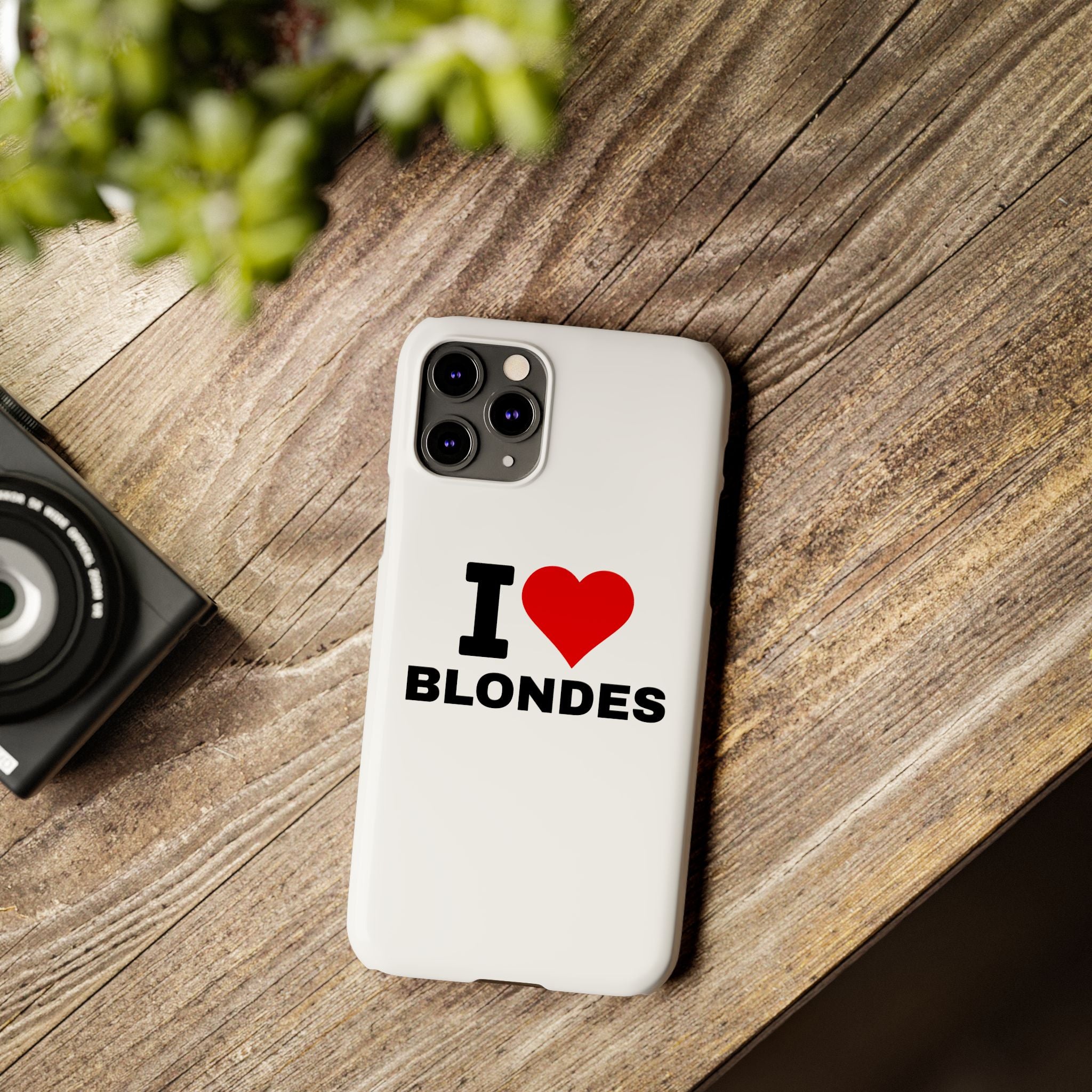 "I Love Blondes" iPhone Case